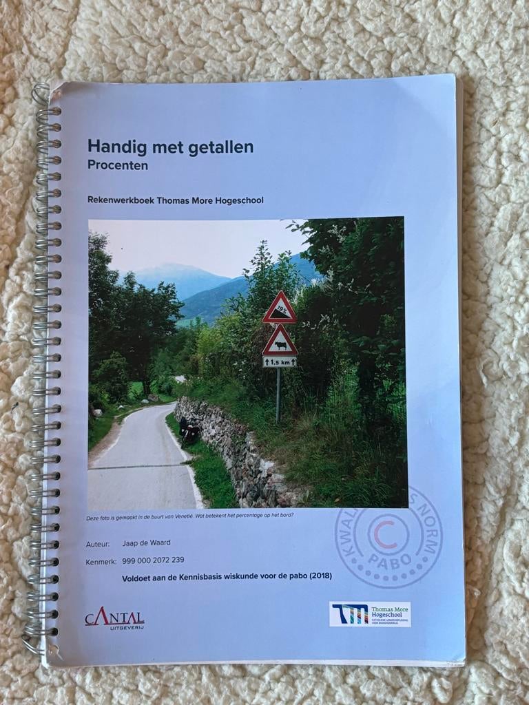 Handig met getallen (procenten) - PABO Studieboek, Ophalen of Verzenden, Gamma, Gelezen, HBO