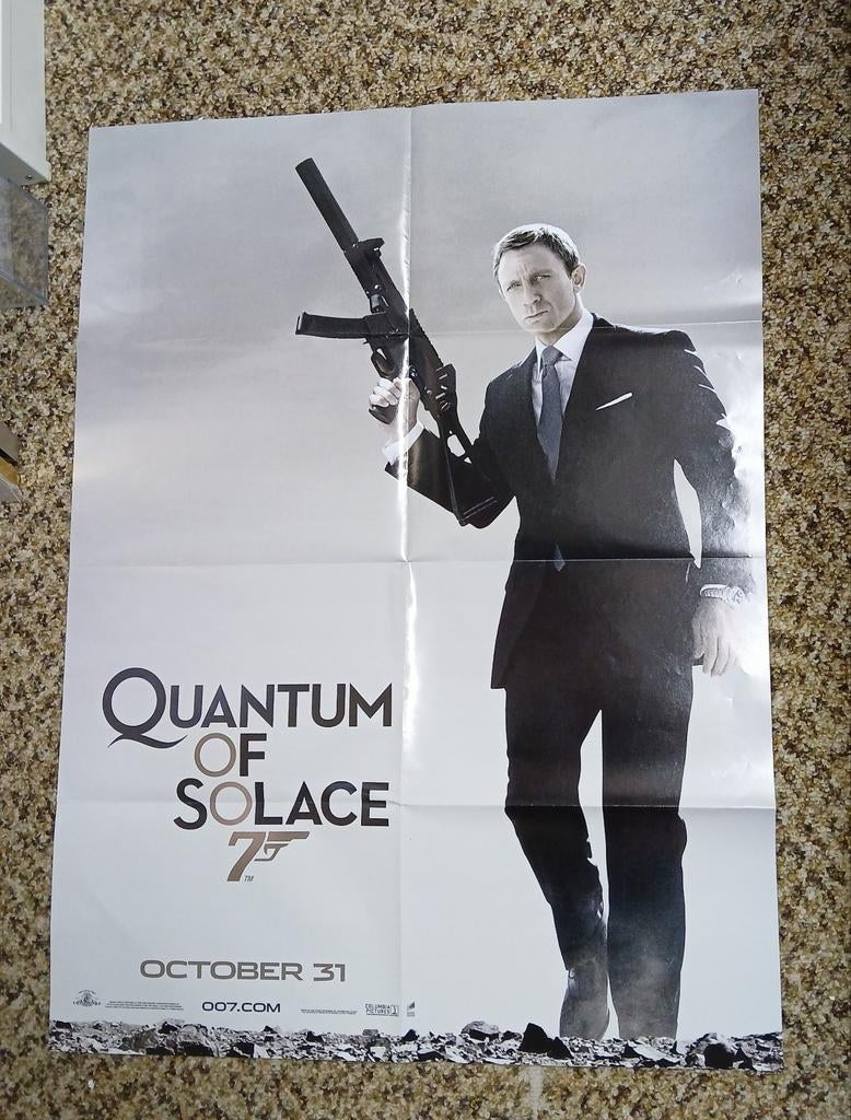 Quantum of Solace Filmposter - Daniel Craig, Ophalen of Verzenden, A1 t/m A3, Film en Tv, Rechthoekig Staand