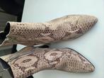 Dames enkellaarsjes van slangenprint leer, Kleding | Dames, Schoenen, Ophalen of Verzenden, Zo goed als nieuw