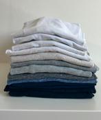 13 basic shirtjes & 2 hemdjes (maat S en M), Ophalen, Wit, Korte mouw, Maat 36 (S)