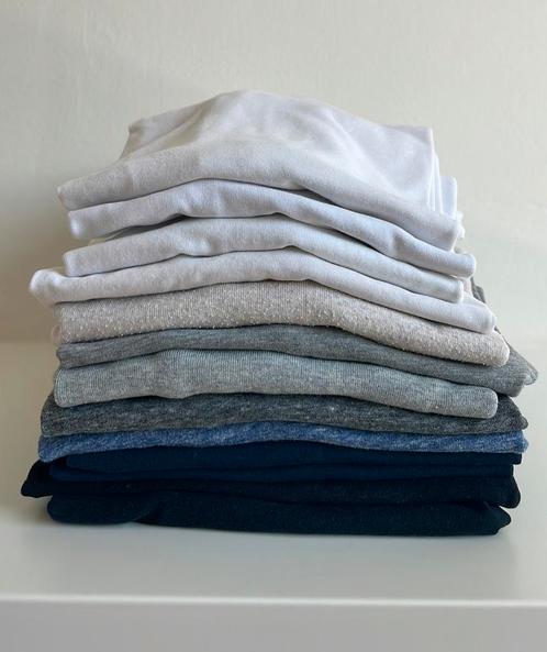 13 basic shirtjes & 2 hemdjes (maat S en M), Kleding | Dames, T-shirts, Gedragen, Maat 36 (S), Wit, Korte mouw, Ophalen
