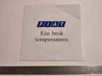 FIAT Één Brok Temperament sticker, Auto diversen, Autostickers, Ophalen of Verzenden