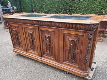 VERKOCHT toonbank balie bar 219 x 78 x 97 cm antiek model beschikbaar voor biedingen