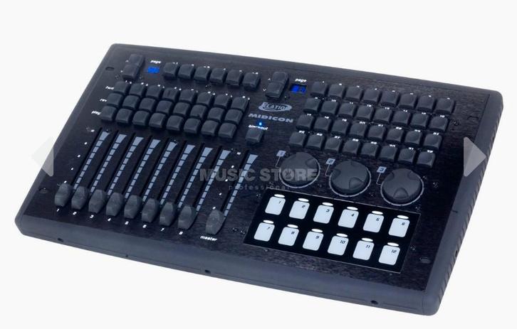 Elation Midicon Lichtsturing met flightcase, Muziek en Instrumenten, Licht en Laser, Gebruikt, Licht, Geluidgestuurd, Kleur, Stroboscoopeffect