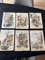 Zes Jan Korthals Colour Prints Venetië Italy Art kunst, Ophalen of Verzenden