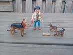 17. Playmobil Man met Herdershonden - Complete Set, Ophalen of Verzenden, Zo goed als nieuw, Complete set