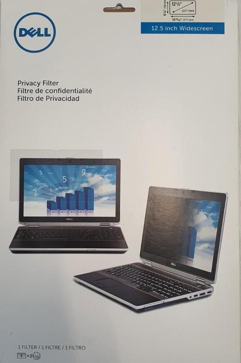 NIEUW - DELL PRIVACYFILTER 12,5 INCH (317 MM) BREEDBEELD, Computers en Software, Pc- en Netwerkkabels, Nieuw, Verzenden