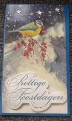 Kerst kaart koolmeesje op sneeuw tak. Te koop. Excl. Envelop, Ophalen of Verzenden, Zo goed als nieuw