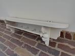 Brocante keuken/handdoekenrek creme met stang, Antiek en Kunst, Antiek | Keukenbenodigdheden, Ophalen