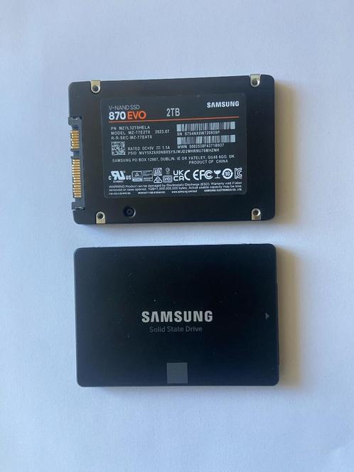 Samsung 870 EVO 2tb SSD (nieuwstaat - meerdere stuks), Computers en Software, Harde schijven, Zo goed als nieuw, SSD, SATA, Ophalen of Verzenden