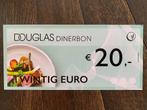 Douglas dinerbon twv €20, Tickets en Kaartjes, Kortingen en Cadeaubonnen, Kortingsbon