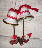 Oude kerstversiering; kerstklok met gnome, Diversen, Kerst, Ophalen of Verzenden