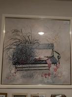 Te koop groot schilderij aquarell, Ophalen of Verzenden