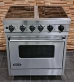 Luxe Fornuis Viking 76cm rvs keramisch 4 zone 1oven 80 cm, Witgoed en Apparatuur, Fornuizen, 60 cm of meer, Keramisch, Zo goed als nieuw