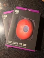 CoolerMaster Sickleflow 120mm Fan RED LED | 2 stuk, Computers en Software, Computerkoelers, Ophalen, Zo goed als nieuw, Luchtkoeling