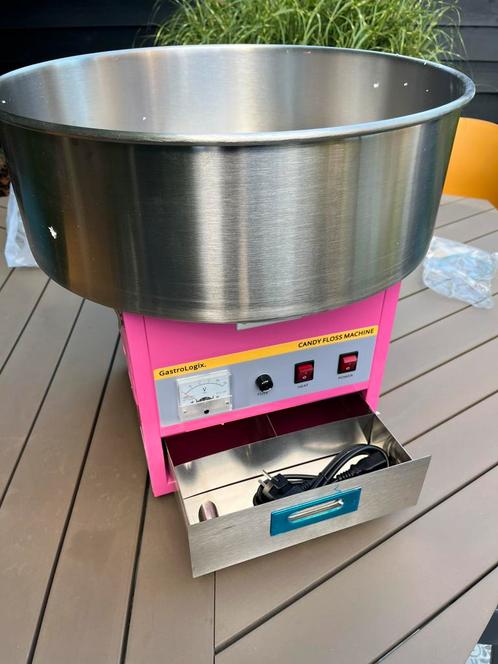 Nieuwe suikerspinmachine  met windkap te koop, Hobby en Vrije tijd, Feestartikelen | Verhuur, Nieuw, Ophalen