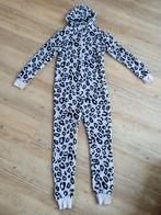 Zachte Onesie - Panterprint Grijs Zwart - One Size, Onbekend, Ophalen of Verzenden, Gedragen, Grijs