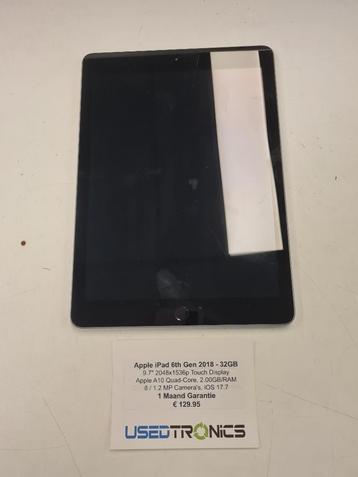 Apple iPad 6th Gen 2018 - 32GB beschikbaar voor biedingen
