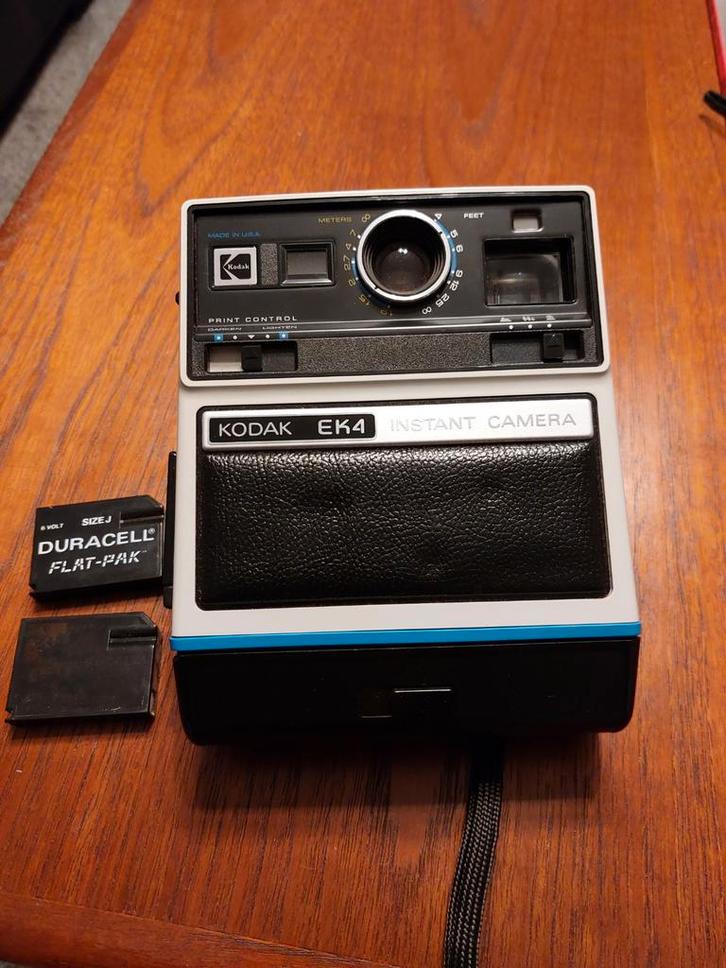 Kodak EK4 Instant Camera - Vintage met Kodak tasje, Audio, Tv en Foto, Fotocamera's Analoog, Gebruikt, Polaroid, Kodak, Ophalen of Verzenden