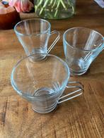 Drie Theeglazen, Huis en Inrichting, Keuken | Servies, Ophalen, Gebruikt, Overige typen, Glas
