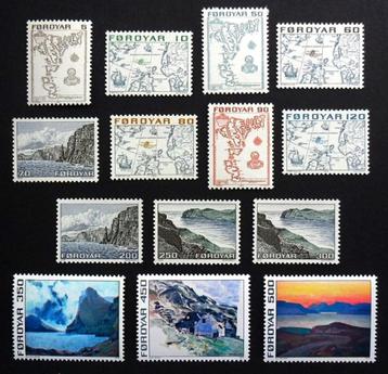 Denemarken Faeröer - Kaarten en landschappen serie 1975 beschikbaar voor biedingen