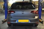 RVS duplex dubbele uitlaat einddemper voor onder elke auto, Ophalen