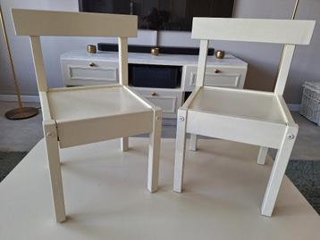 peuterstoeltjes 2 stuks, kleur creme  beschikbaar voor biedingen