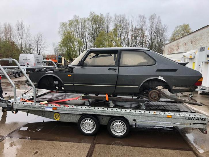 Saab 900 8V Turbo project, Auto's, Saab, Particulier, Saab 900, Open dak, Benzine, Coupé, Handgeschakeld, Zilver of Grijs, Zwart