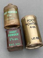 Drie Engelse Footpowder blikjes totaal €7,50, Ophalen of Verzenden, Landmacht, Engeland