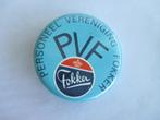 Button Fokker personeelvereniging, Ophalen of Verzenden, Nieuw, Transport, Button