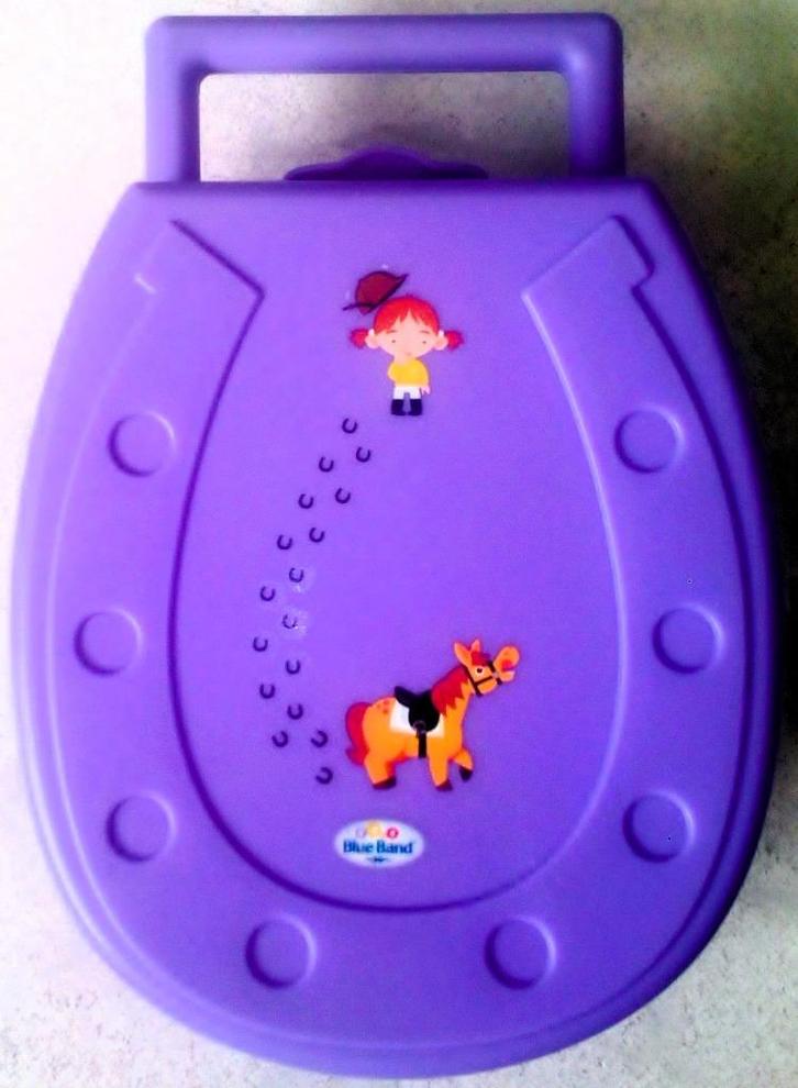 Blue Band ‘hoefijzer’ broodtrommel, paars (Box C- 037) - €1, Diversen, Schoolbenodigdheden, Nieuw, Ophalen