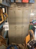 Stoere lockerkast 3 deurs Mewaf industrieel met vliegroest, Ophalen, Gebruikt