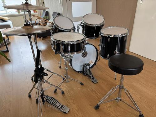 Drumstel Hayman Pro Series & extra's, Muziek en Instrumenten, Drumstellen en Slagwerk, Gebruikt, Overige merken, Ophalen