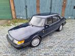 Saab 900 2.0 I HB AUT U9 1989 Blauw, Auto's, Origineel Nederlands, Te koop, Radio, Benzine