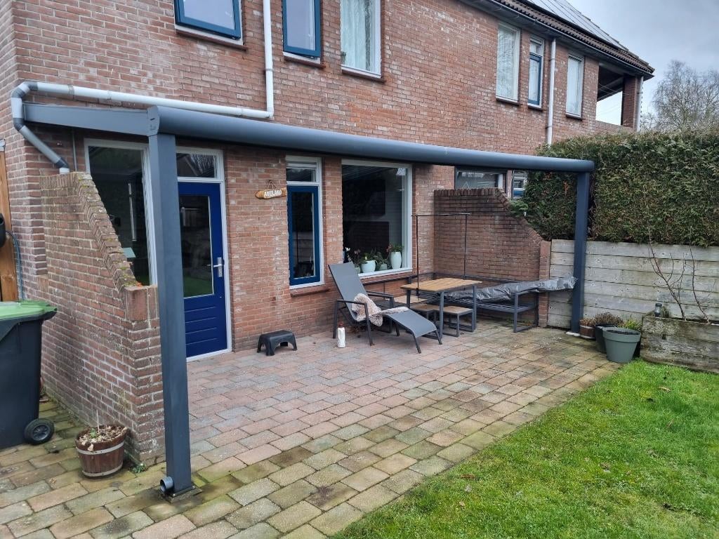 Overkapping 6x2,5m (2,5JR OUD) met zonwering, Tuin en Terras, Overkappingen, Zo goed als nieuw, Veranda, Ophalen