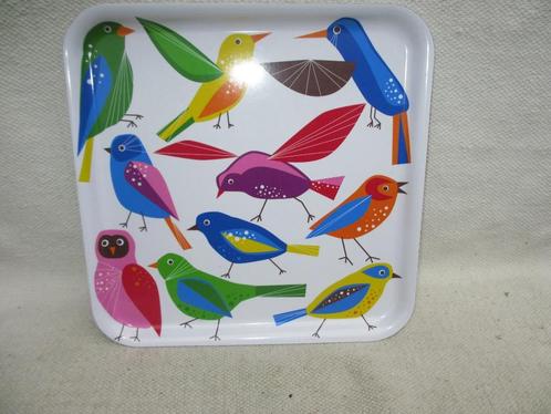 Vintage Ikea dienblad "vogels" BARBAR 2007, Huis en Inrichting, Woonaccessoires | Dienbladen, Gebruikt, Kunststof, Vierkant, Ophalen of Verzenden