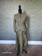 Te koop lange rok kleur groene print, Kleding | Dames, Ophalen of Verzenden, Zo goed als nieuw, Groen, Onder de knie