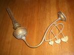antiek art nouveau koperen wand lampje petroleum, Ophalen of Verzenden