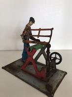 Aandrijfmodel voor stoommachine, man met zaag, Antiek en Kunst, Antiek | Speelgoed, Verzenden