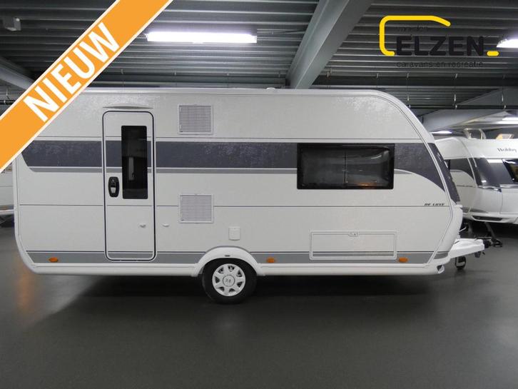 Hobby De Luxe 460 SL Model 2026, bekl. Zesto, Caravans en Kamperen, Caravans, Bedrijf, tot en met 3, 1000 - 1250 kg, Treinzit