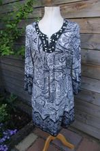 Jurk creme/ zwart K-Design mt XL Vaste prijs, Kleding | Dames, K-design, Zwart, Maat 46/48 (XL) of groter, Ophalen of Verzenden