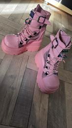 Demonia Shaker boots roze, Kleding | Dames, Schoenen, Lage of Enkellaarzen, Ophalen of Verzenden, Roze, Gedragen