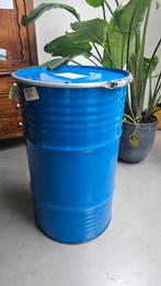 Oliedrum Olievat Rookton Vuurton Vuilnisbak Tafel Barbecue, Tuin en Terras, Ophalen, Zo goed als nieuw