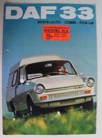 Folder DAF 33 bestelauto, combi, pick-up, Wessel Doorn Zeist, Boeken, Auto's | Folders en Tijdschriften, Gelezen, Overige merken