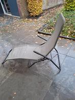 Gebruikte ligstoel voor buiten, Tuin en Terras, Ligbedden, Ophalen, Gebruikt, Metaal, Inklapbaar