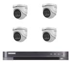 5MP Hikvision TVI set/4CH DVR+4x 5MP camera's (PoC)