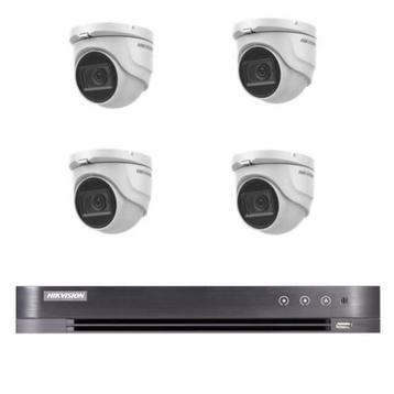 5MP Hikvision TVI set/4CH DVR+4x 5MP camera's (PoC) beschikbaar voor biedingen