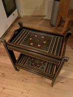 Serveer trolley antiek India, Ophalen, Zo goed als nieuw, Rechthoekig, 60 cm of meer