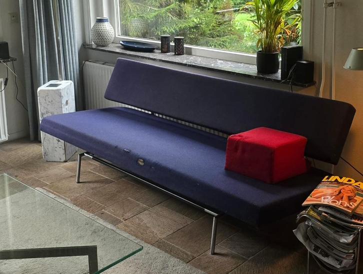 Martin Visser slaapbank (1994) – restauratieproject, Huis en Inrichting, Banken | Sofa's en Chaises Longues, Gebruikt, Driepersoons