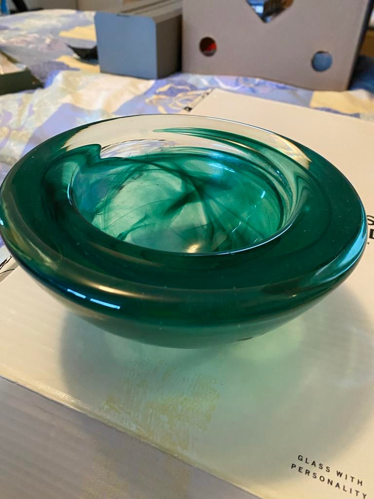 Kosta joda “ Atoll Anna Ehrner “ Glazen Schaaltje, Schaal, Rond, Ophalen of Verzenden, Glas